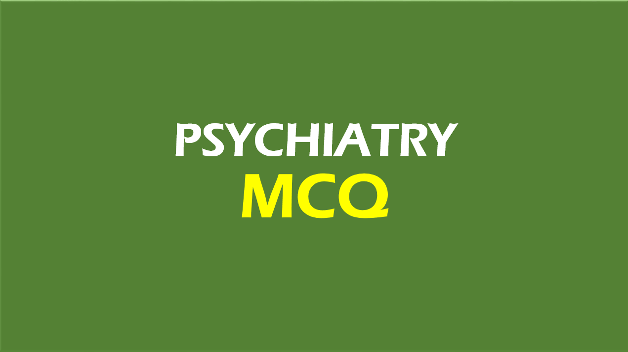 psychiatry mcq