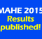 MAHE 2015 results published